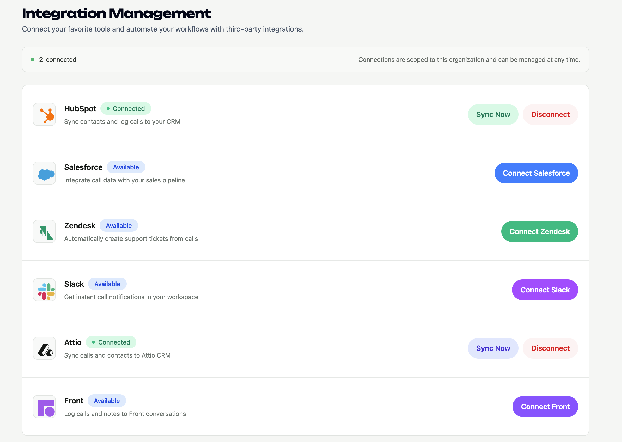 Kallglot integration management for enterprise systems